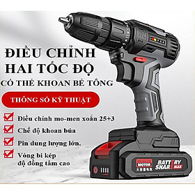 Máy khoan pin cầm tay cho gia đình đa chức năng 7980FV tiện ích cho mọi gia đình, có pin kèm theo sạc đầy và mang di chuyển tiện lợi cho mọi cá nhấn và hộ gia đình