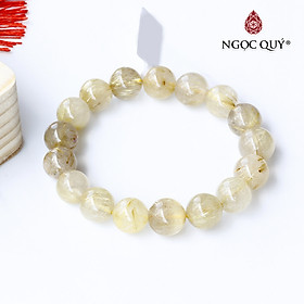Vòng tay đá thạch anh tóc vàng mệnh thủy, kim - Ngọc Quý Gemstones