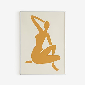 Tranh treo tường | Tranh Matisse Woman Figure Art Print, Yellow - Beige, Henri Matisse Tate Modern, Matisse Style