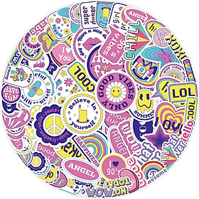 Sticker MOTIVATION hoạt hình cute trang trí mũ bảo hiểm,guitar,ukulele,điện thoại,sổ tay,laptop-mẫu S125