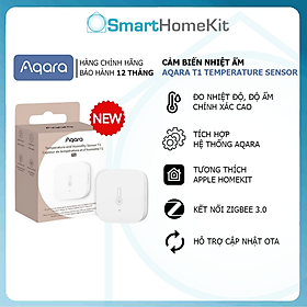 Cảm Biến Nhiệt Độ Và Độ Ẩm Aqara T1 Zigbee 3.0 TH-S02D Temperature and Humidity Sensor - Hàng Chính Hãng