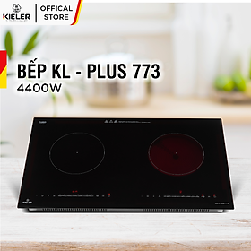 Bếp đôi điện từ hồng ngoại Kieler KL-PLUS773 mặt kính Euro Kieler Platinum, Bếp đôi có chế độ hẹn giờ công suất 4400W - Hàng Chính Hãng