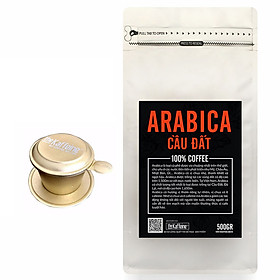 Cà phê Arabica Cầu Đất 500g - Tăng phin nhôm cao cấp 99k - The Kaffeine Coffee