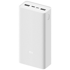 Pin Sạc Dự Phòng 30000Mah Mi Power Bank 3 Phiên Bản Sạc Nhanh 18W Thích Hợp Cho Mi 10 / Redmi 9 Apple Android Redmi Mobile Tablet Pc - Trắng