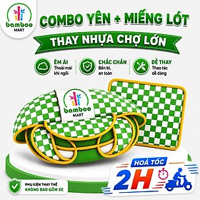 Bộ Yên Và Lót Chân Êm Ái An Toàn, Thay Vừa Xe Tập Đi Nhựa Chợ Lớn – Xanh Lá
