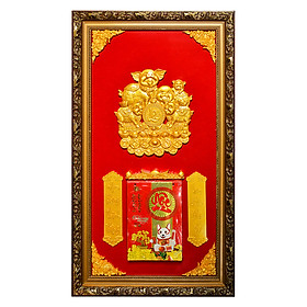 Lịch Gỗ Phù Điêu Kỷ Hợi - SK020