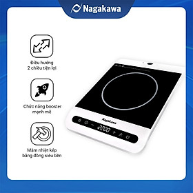 Mua Bếp Từ Điều Khiển Cảm Ứng 2 Hướng Nagakawa NAG0712 (2200W) - Chức Năng Booster Nấu Nhanh - Hàng Chính Hãng
