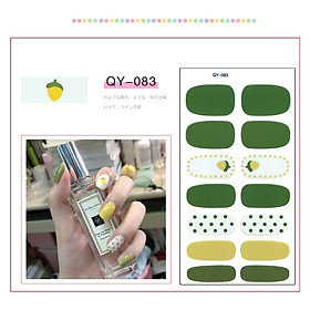 Miếng dán móng tay – Sticker dán móng tay 3D không thấm nước (QY-070 – QY-087)