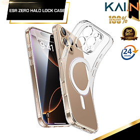 Ốp Lưng Siêu mỏng sạc từ tính ESR ZERO CLEAR CASE (Halo lock) dành cho iPhone 16 Pro/ iPhone 16 Promax_ hàng chính hãng