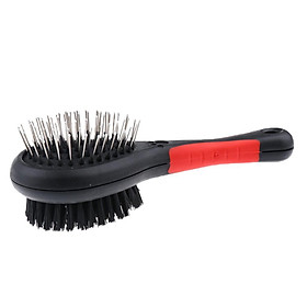 Double Sided Pet Hair Brush Dog Cat Hair Comb Slicker Brush Grooming Rake S