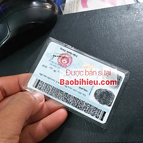 Vỏ bọc thẻ căn cước bằng lái thẻ tín dụng trong suốt - Bao đựng thẻ ngân hàng nhựa dẻo trong suốt (VBT08)
