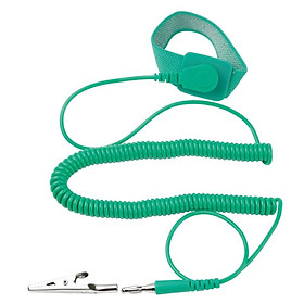 Pro'skit AS-611 green anti-static wrist strap with wire protection fixed elastic bracelet