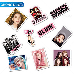 Sticker BLACKPINK Jennie Lisa Rose Jisoo Blink Ngẫu Nhiên Chất Lượng Cao Chống Nước