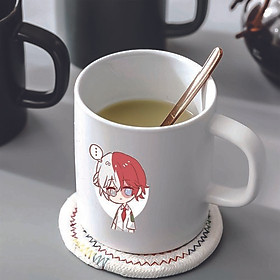 Cốc ly sứ trắng IN HÌNH Todoroki Shoto Học Viện Anh Hùng - My Hero Academia anime chibi