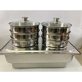 Nồi hấp dimsum đôi 3 tầng
