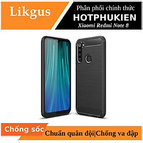 Ốp lưng chống sốc cho Xiaomi Redmi Note 8 hiệu Likgus (chuẩn quân đội, chống va đập, chống vân tay) - Hàng nhập khẩu