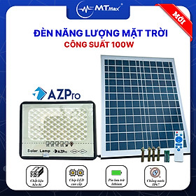 Đèn 100W Năng Lượng Mặt Trời AZPro - Đèn Cao Cấp Giá Rẻ Ánh Sáng Mạnh Không Hại Mắt Chống Nước IP67 Sử Dụng Liên Đến 7 - 8 Giờ Dùng Bền Bỉ Lâu Dài hàng chính hãng