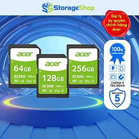 Mua Thẻ nhớ cho camera Acer SD Card SC300 4K UHS-II tốc độ đọc/ghi lên đến 160/120MB/s - Hàng chính hãng