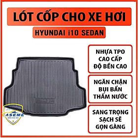 Lót Cốp Nhựa Dẻo Xe GRAND I10 Sedan Cao Cấp