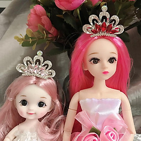 Vương miện đính đá pha lê cho Búp bê các loại Sunnydoll