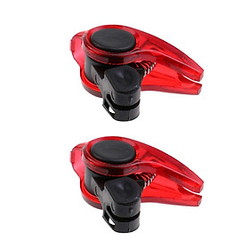 2Pcs Mini Bike Brake Light Mount Tail Rear Bicycle Light LED Safety Warning Light