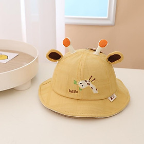 Mũ nón vành ngư dân hươu cao cổ dễ thương phong cách Hàn Quốc cho bé từ 3 tháng đến 2 tuổi