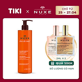 Gel rửa mặt và tắm toàn thân Nuxe Rêve de Miel® 400ml