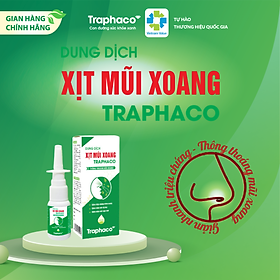 Xịt Mũi Xoang TRAPHACO Hỗ Trợ Làm Giảm Xoang Mũi Thông Thoáng Đường Hô Hấp Hộp 1 Lọ 15ml