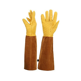 Găng tay trong vườn da dày và dày Găng tay màu hồng Găng tay có khả năng chống đâm BC Găng tay Găng tay lớp M Mã M Mã 44.12cm