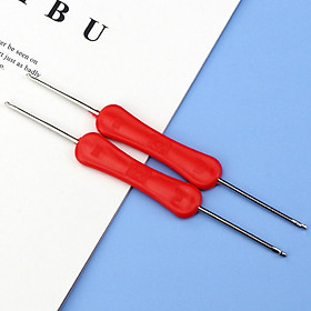 Combo 2 cái kim móc hai đầu cán nhựa size 1-2mm và 3-4mm