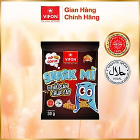 Thùng 24 Snack Mì Hải Sản Chua Cay VIFON (30gr/ Gói)