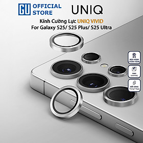 Mua Kính Bảo Vệ Camera UNIQ Optix AluGuard Cho Samsung Galaxy S25 Ultra Khung Viền Nhôm Kính Cường Lực 9H Có Khung Trợ Dán Hàng Chính Hãng