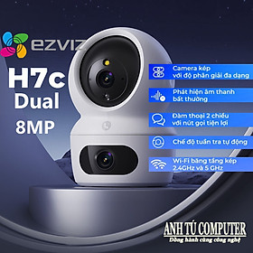 Mua Camera WiFi 2 mắt trong nhà EZVIZ H7c Dual 8MP (4MP+4MP) hàng chính hãng