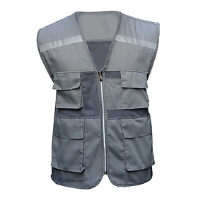 Mua Áo ghile phản quang màu ghi sẫm