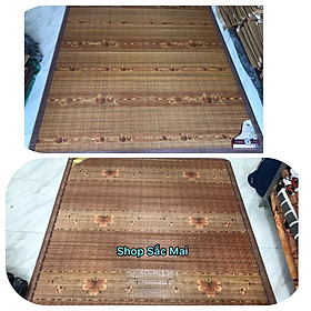 Mua Chiếu trúc tây bắc lụa vân gỗ cỡ 1.6m x 2m - Màu nâu shop gửi họa tiết ngẫu nhiên