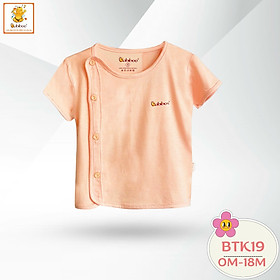 Áo sơ sinh cài lệch tay ngắn vải visco siêu mềm mại cho bé