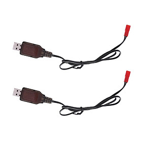 2x NI-MH/NI Battery Charging Cable JST Female Plug for RC Toys Drone Cars