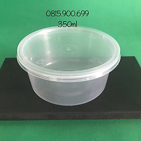 Mua (100 cái) HỘP NHỰA TRÒN PP CÓ NẮP 350ML