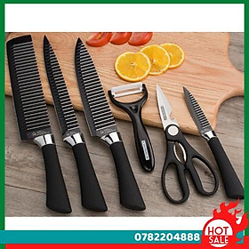 Bộ Dao Làm Bếp 6 Món Cao Cấp-Bộ Dao Gọt Hoa Quả - CH Hương Thị Miễn Phí Vận Chuyển