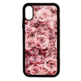 Ốp lưng cho điện thoại Iphone Xs Vườn hoa hồng - Hàng chính hãng