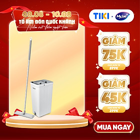 Bộ cây lau nhà tự vắt thông minh 3 thanh vắt sợi microfiber