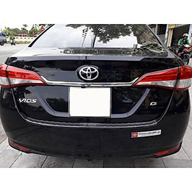 Nẹp Cốp Sau - Ốp Tay Mở Cốp Sau Cho Xe Toyota Vios 2019/2020 Mạ Crom Cao Cấp