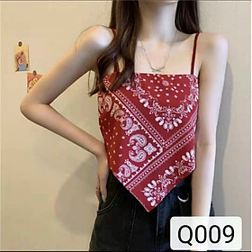 Áo yếm 2 dây họa tiết thổ cẩm