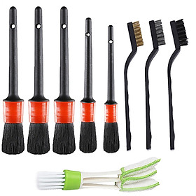 Cleaning Brush Tool Set Car Cleaning Brush Bristle Car Washing Brush Set Working with Electric Drill