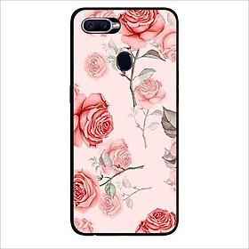 Ốp lưng dành cho Oppo F9 - Realme 2 Pro - A7 ( A5s ) - A12 mẫu Hoa Tiết Hồng Cam