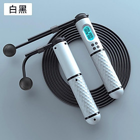 2 trong 1 Tốc độ đa tốc bỏ dây với vòng bi chuyên nghiệp và tay cầm chống trượt và số lượng calo không trượt và số lượng calo Color: black