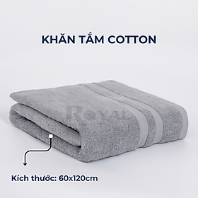 Hình ảnh Bộ 2 khăn tắm cotton cao cấp dành cho gia đình, siêu thấm hút, mềm mại, kháng khuẩn