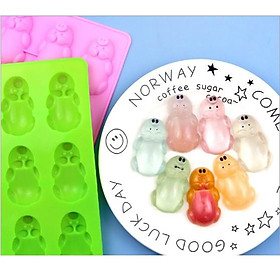 Khuôn silicon hình 12 thân heo xinh xắn làm rau cau, socola, pudding