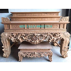 Mua sập thờ gỗ gụ lào chân 16cm