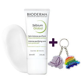 Kem Dưỡng Bioderma Sebium Global (30ml) Giảm Mụn + Tặng Móc Khóa
